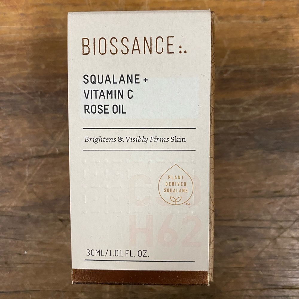 Biossance Squalane + Vitamin C Rose Oil